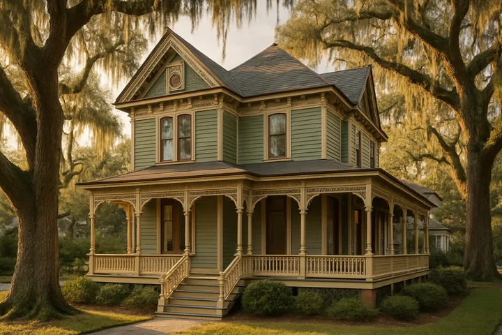 Illustrative Victorian District Savannah renovated SFR